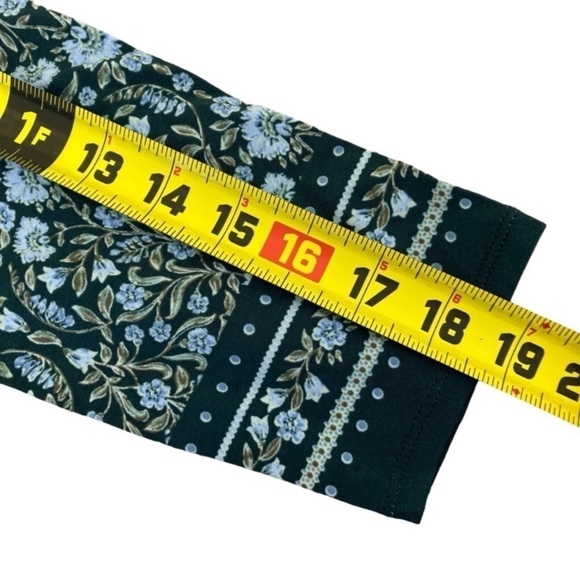 Lands' End Front Twist V-Neck Fit & Flare Knee Length Floral Dress Modal NWT - Picture 12 of 16